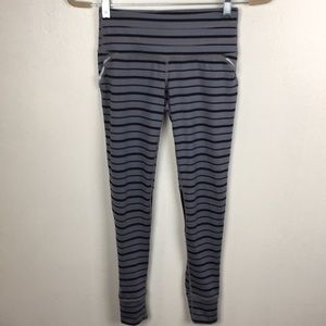 Athleta Gray and Black Work Out Leggings